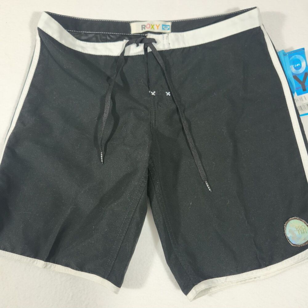 Womens ROXY Pro Fiji  board Shorts Size 7 Black